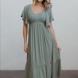 Baltic Born - sage dress, relaxed fit